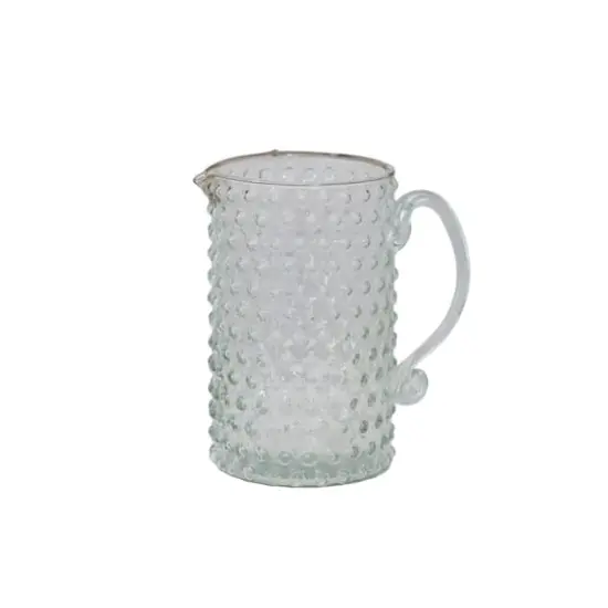 Hello Honey&reg; Clear Hand-Blown Hobnail Glass Pitcher {1}