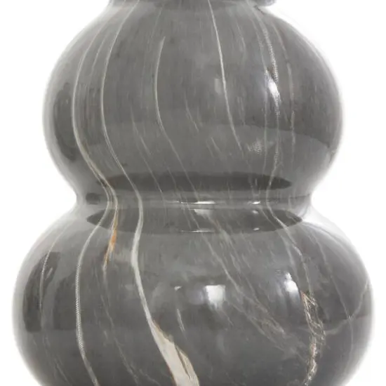 Gray Marble Inspired Ceramic Vase Set {4}