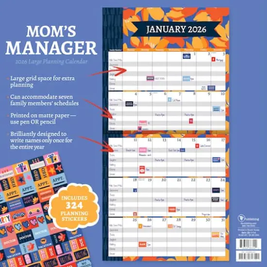 2026 Mom's Manager Wall Calendar {7}
