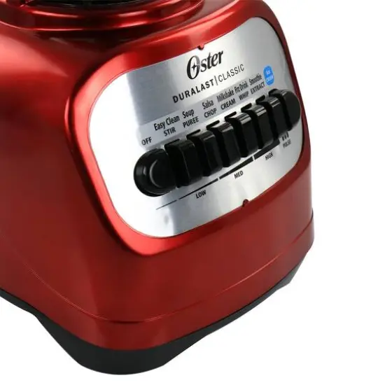 Oster Red Classic Series 2-in-1 6-Cup Blender with Smoothie Cup {4}