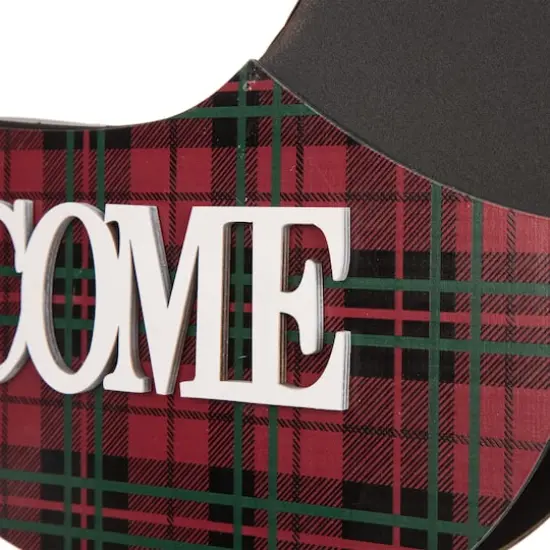 Glitzhome&reg; 22" Wood & Metal Dachshund Welcome Porch Sign {7}