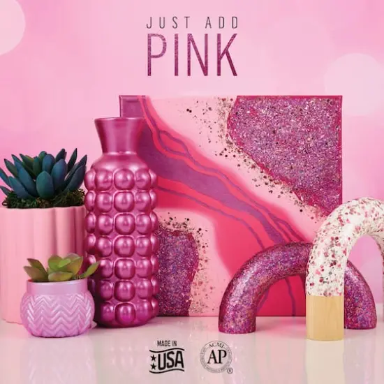 FolkArt&reg; Best Pink Metallic Acrylic Color Set {4}