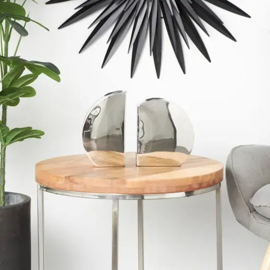 Silver Mirror Finish Stainless Steel Vase Set {7}