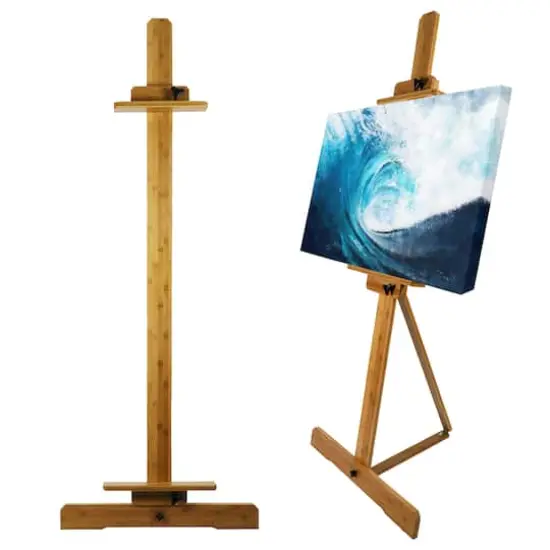 Pacific Arc Full-Size Mast Style Bamboo Studio Easel {3}