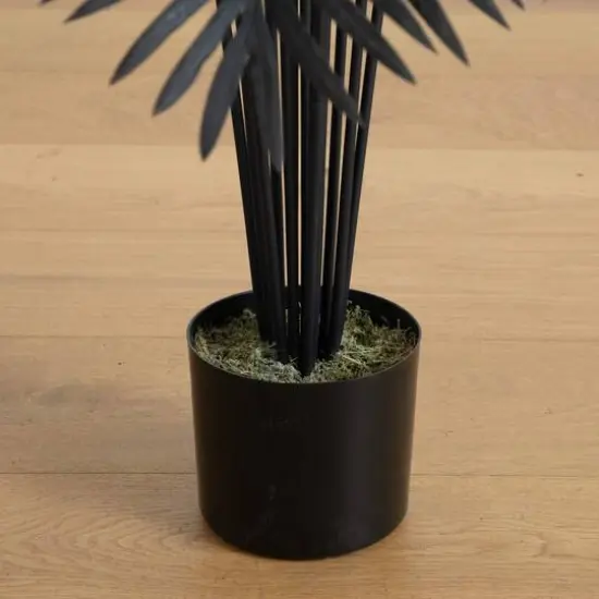 6ft. Artificial Halloween Black Paradise Palm Tree {6}