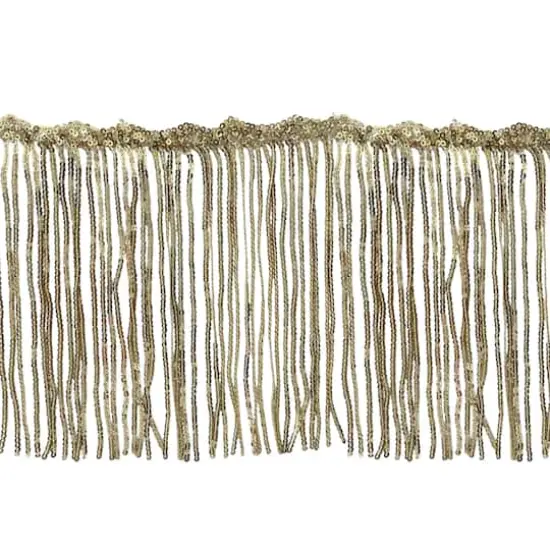 6.5" Sequin Fringe Trim by Celebrate It&reg; Gold {1}