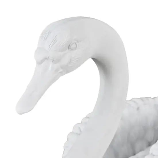 24" White Swan Sculpture {7}