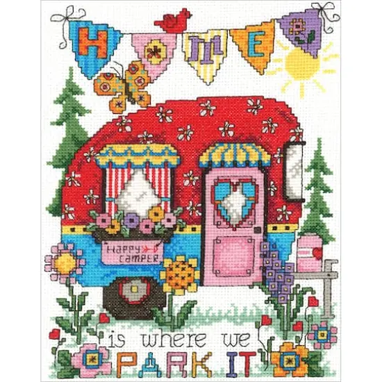 Imaginating Happy Camper Counted Cross Stitch Kit {3}