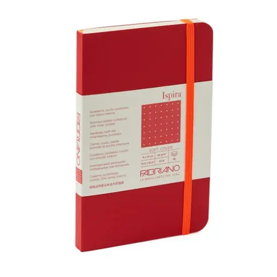 Fabriano&reg; Ispira Dotted Softcover Notebook Red {1}