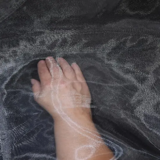 Feldman Organza Polyester Fabric Black {4}