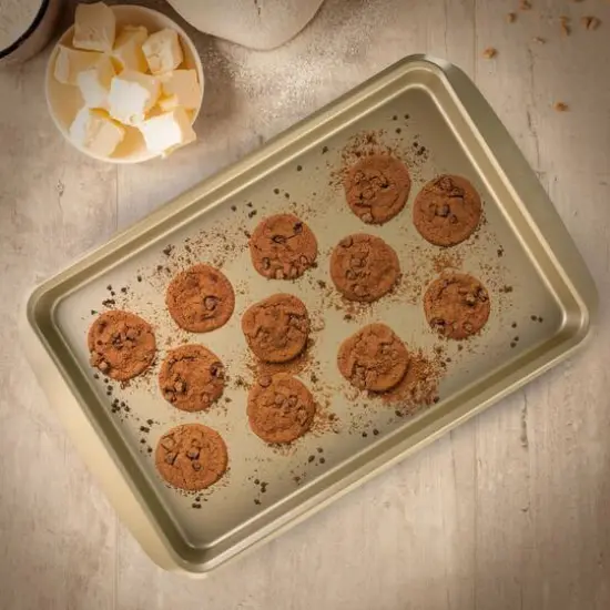 Kenmore Elite 17" Nonstick Carbon Steel Rectangular Cookie Sheet {6}