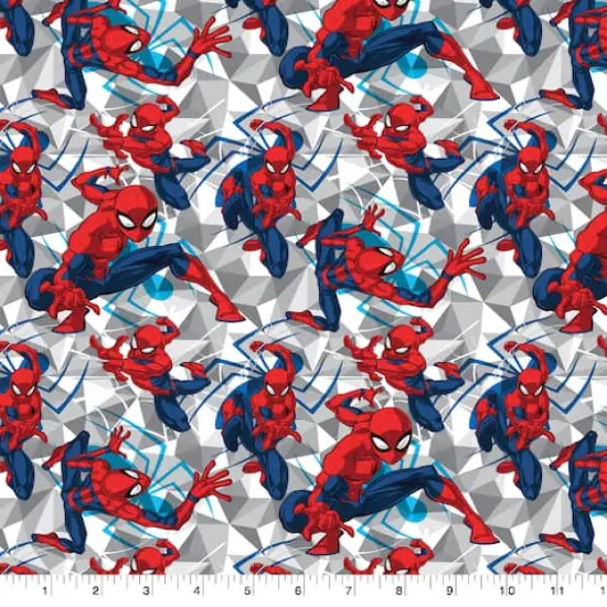 Marvel&reg; Spider-Man Geo Packed Cotton Fabric {4}