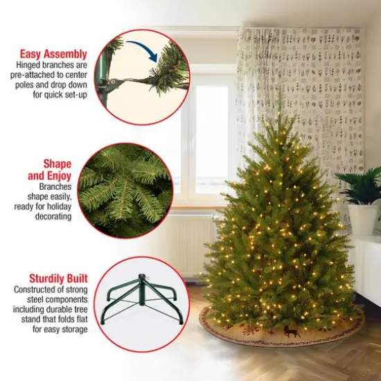 4.5ft. Unlit Dunhill&reg; Fir Full Artificial Christmas Tree {8}
