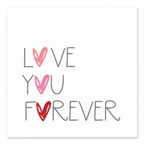 Love You Forever Tabletop Canvas {1}
