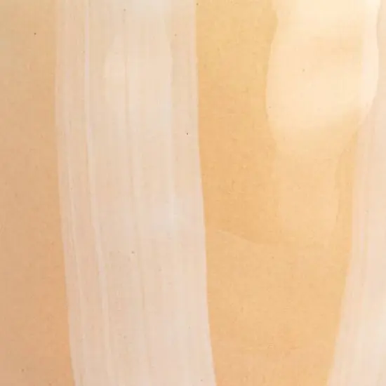 Hello Honey® 14oz. Brown & White Stripe Hand-Painted Stoneware Footed Mug, 4ct. {8}