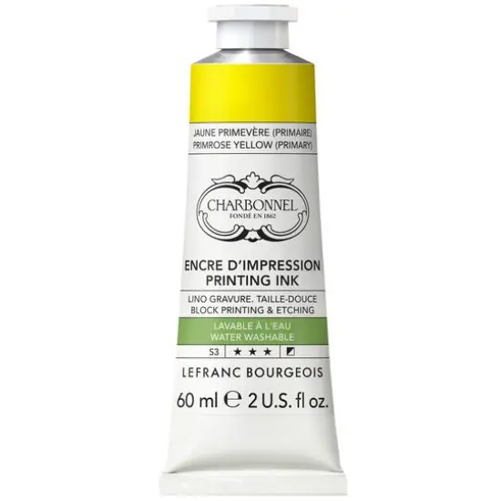 Charbonnel Printing Ink, 60mL Primrose Yellow {1}