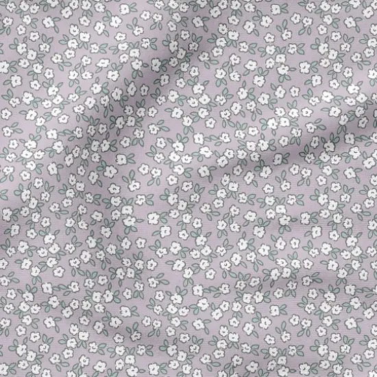 Fabric Editions Purple Peekaboo Blooms Cotton Fabric {5}
