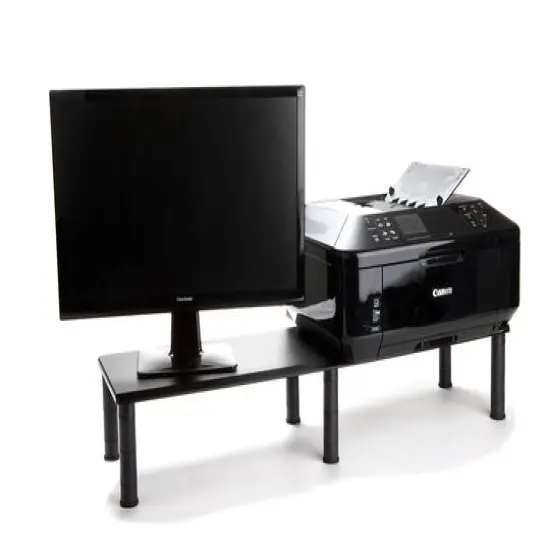 Mind Reader Black Large Dual Monitor Stand {9}