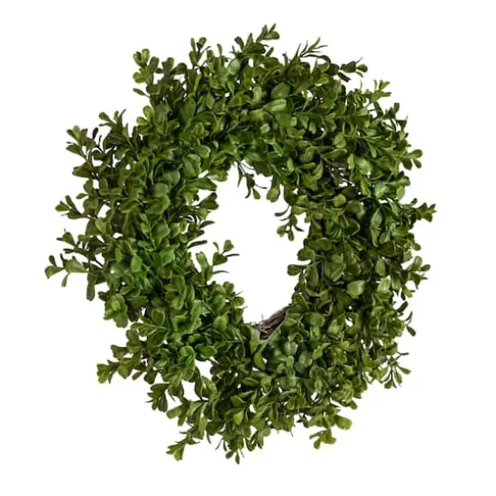 Hello Honey&reg; 13" Green Boxwood Wreath {1}