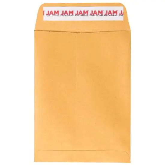 JAM Paper 5.5" x 7.5" Brown Kraft Open End Catalog Manila Envelopes {1}