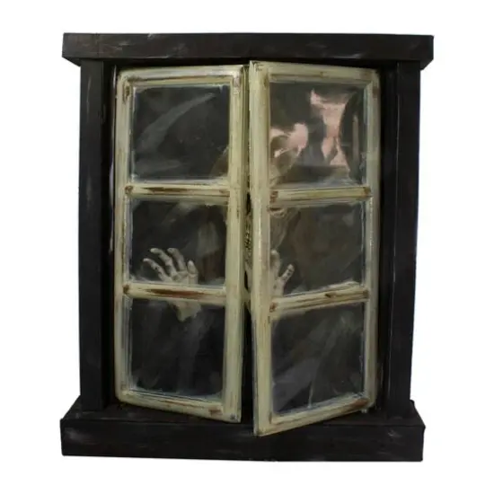 2.5ft. Lighted & Animated Opening Window Halloween D&eacute;cor {4}