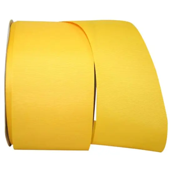 JAM Paper 3" Grosgrain Texture Wired Ribbon Maize {1}