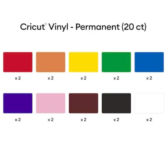 Cricut&reg; Permanent Vinyl, Rainbow Sampler {3}