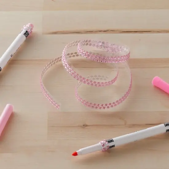 Bling on a Roll&trade; Double Row Rhinestones by Recollections&trade; Light Pink {3}