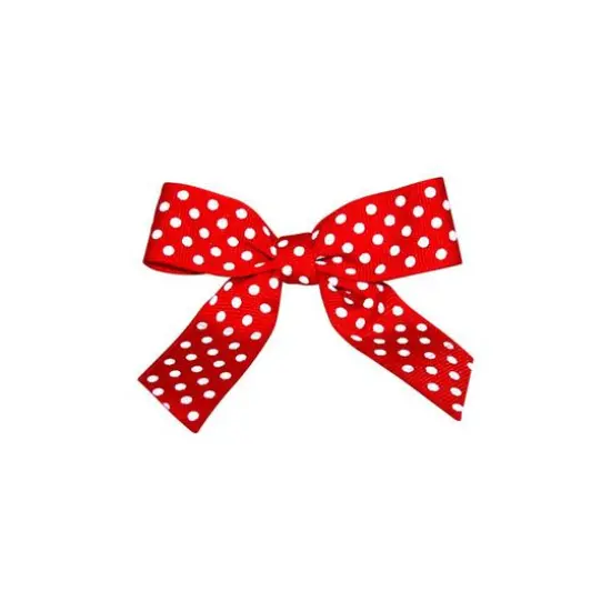 JAM Paper 3.25" Grosgrain Polka Dot Twist Tie Bows, 100ct. Red {1}