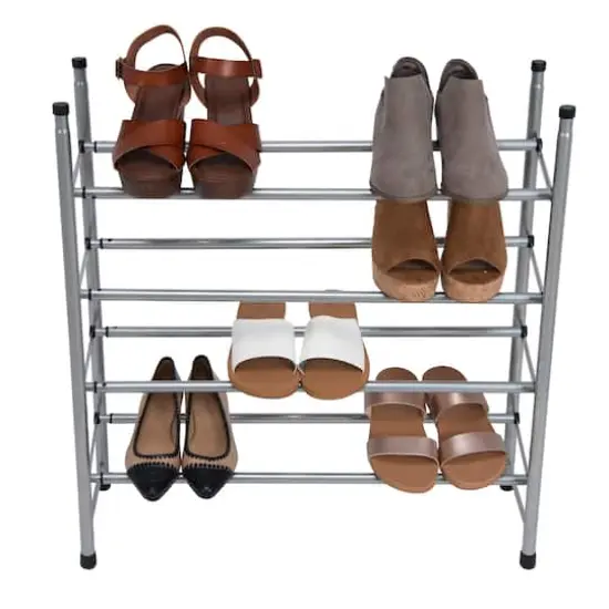 Simplify 4-Tier Expandable Shoe Rack {6}