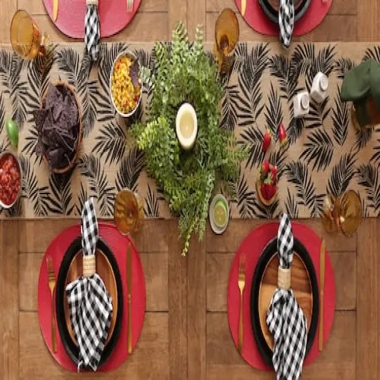 DII&reg; Oval Plastic Woven Placemats, 6ct. Tango Red {8}