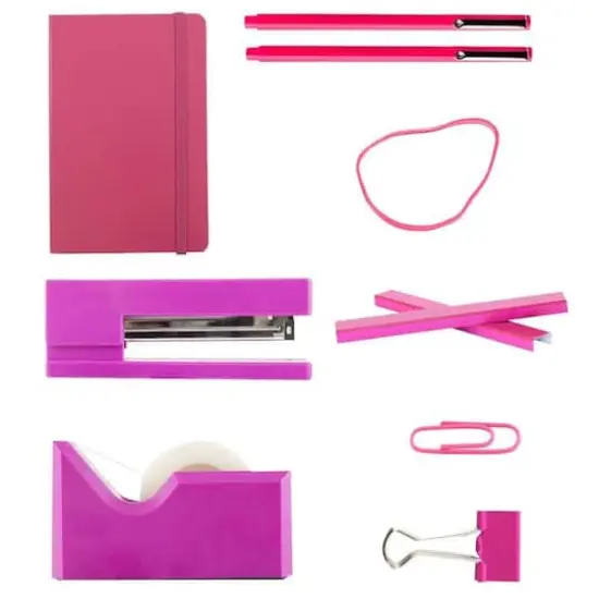 JAM Paper Complete Desk Kit Pink {4}