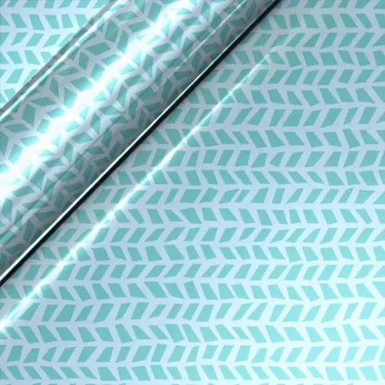 Siser&reg; EasyPatterns&reg; Plus Chevron Rows Heat Transfer Vinyl Light Aqua {1}
