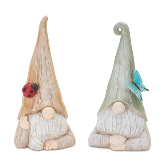 Gnome Statue with Wood Grain Design Set {1}