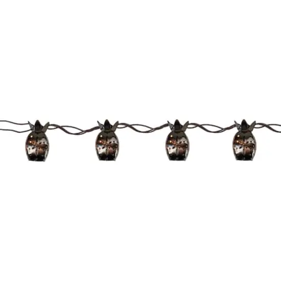 10ct. Distressed Metal Tropical Pineapple Fruit String Lights {4}