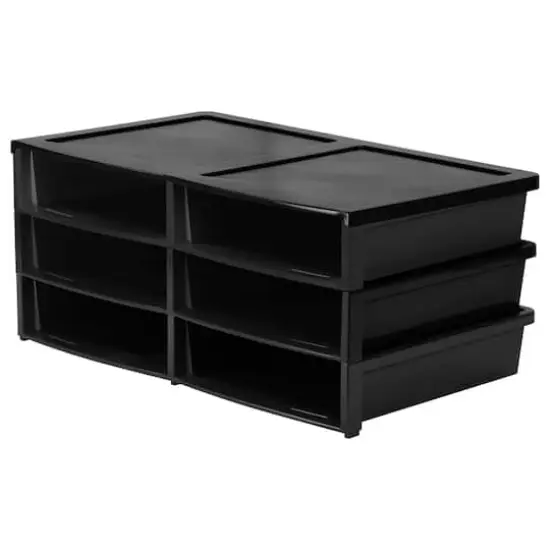 Storex Black Quick Stack Organizer {1}
