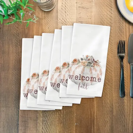 10" Wood Pumpkin Napkin {4}