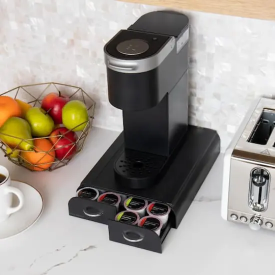 Mind Reader Anchor Collection Black 2-Drawer Single Serve Coffee Pod Drawer {1}