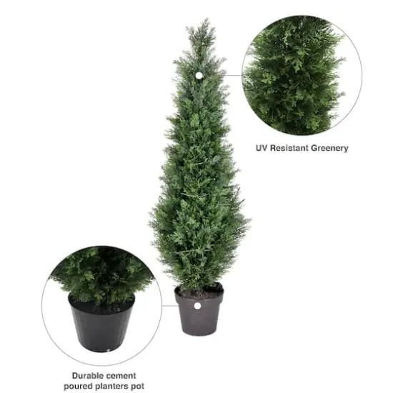 4ft. Potted Green Cedar Tree {8}
