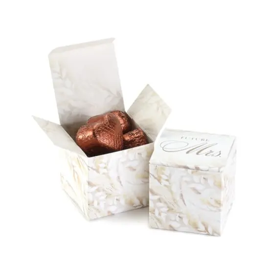 Hortense B. Hewitt Co. White & Cream Dried Floral Bridal Shower Blank Favor Boxes, 25ct. {1}