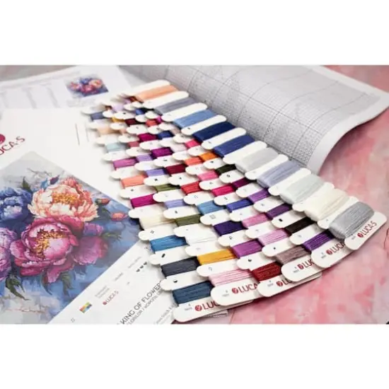 Luca-S The King of Flowers Counted Cross Stitch Kit {3}
