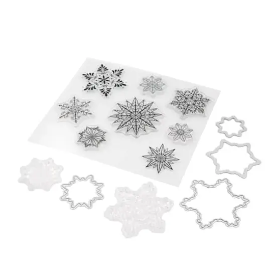 Snowflake Clear Stamp & Die Set by Recollections&trade; {3}