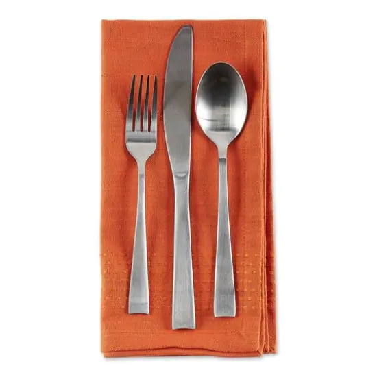 DII&reg; Burnt Orange Dobby Stripe Cloth Dinner Napkins, 6ct. {4}
