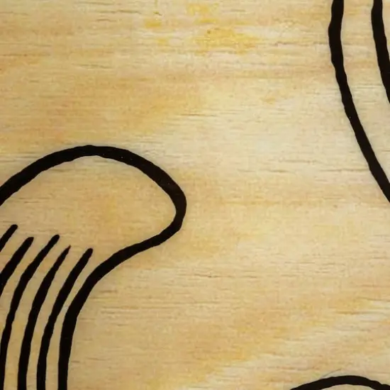 Hello Honey&reg; Multicolor Sea Waves Surfboard Oval Coffee Table {5}