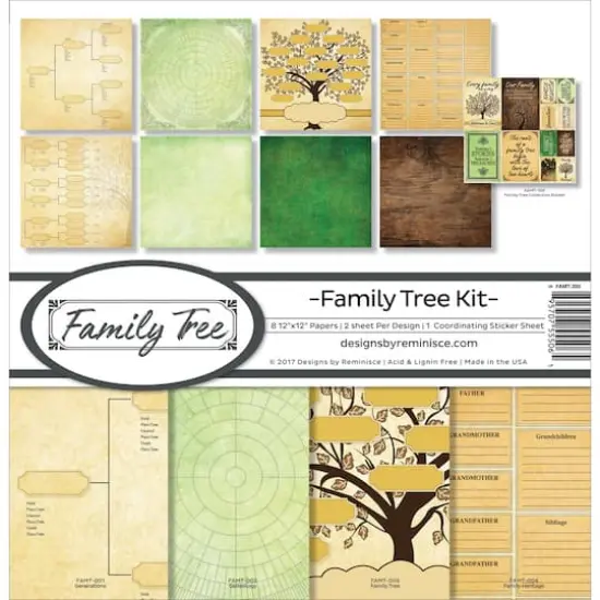 Reminisce Collection Kit 12"X12"-Family Tree {1}