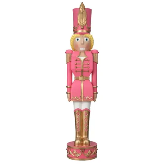 Haute Decor 37" Pink & Gold Decorative Christmas Nutcracker {1}