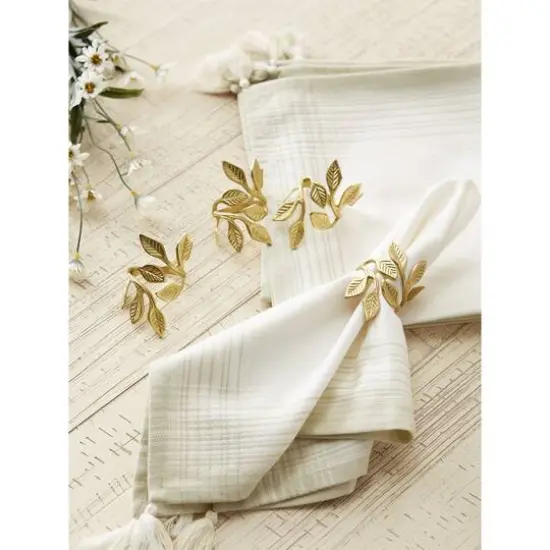 DII&reg; Gold Vine Napkin Rings, 6ct. {9}