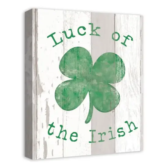 Luck Irish Clover 16" x 20" Canvas Wall Art {3}