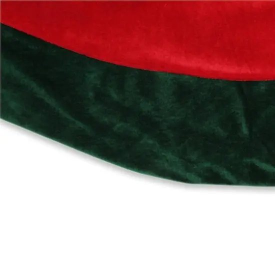60" Red & Green Traditional Christmas Tree Skirt {3}