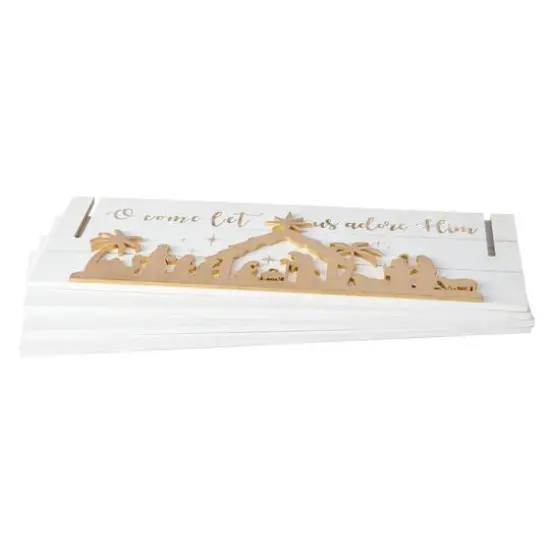Glitzhome&reg; 24" Nativity Scene Tree Collar {8}
